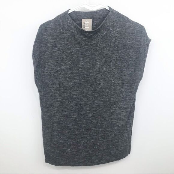 Anthropologie Dolan Left Coast Collection Marled Gray Sleeveless Blouse - Picture 1 of 10